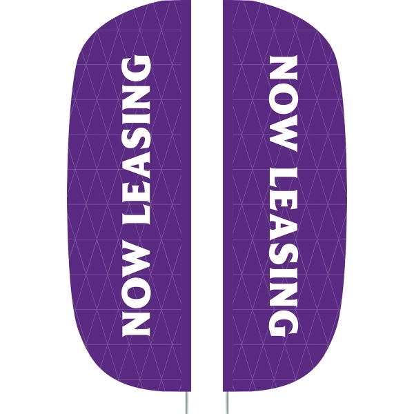 3' x 10' Custom Double Sided flutter flag, made of knitted... from ASI 80228 Quinn