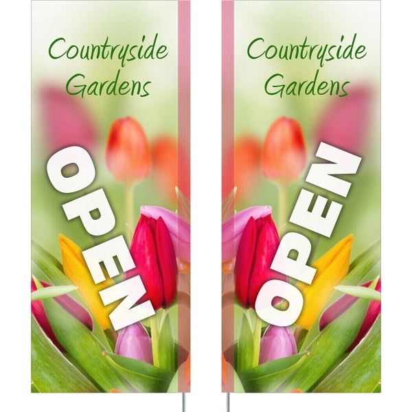 3' x 8' custom double sided square feather flag, made of... from ASI 80228 Quinn