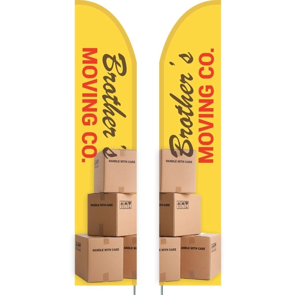 3' x 15' Custom Double Sided half drop flag made of... from ASI 80228 Quinn