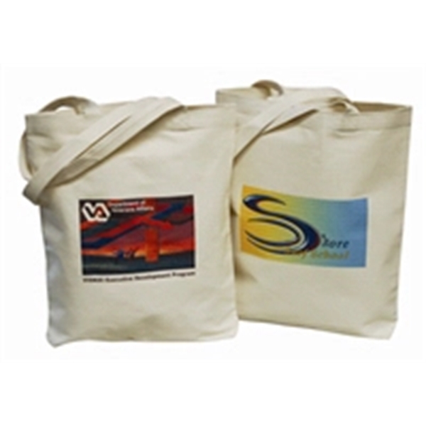 9 oz. cotton canvas gusset tote bag with self handles and... from ASI 66230 Landes Inc