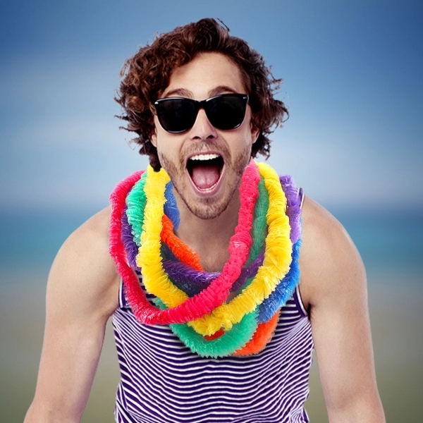 1" x 36" solid colored Hawaiian leis.... from ASI 42016 Brighter Promotions Inc / Chemical Light™