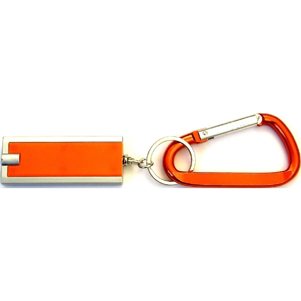 Flashlight key chain with carabiner.... from ASI 74585 Nu Promo International / Nu Promo Line