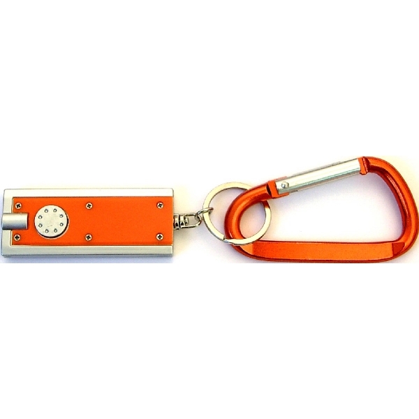 Flashlight key chain with carabiner.... from ASI 74585 Nu Promo International / Nu Promo Line
