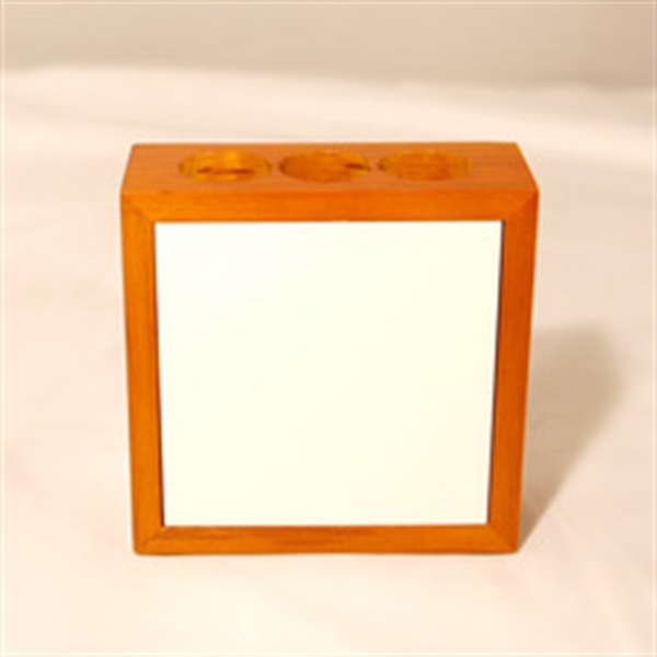 Our maple-finished wooden pencil holder is made of quality hardwood and... from ASI 77988 Photo USA Corp / Photo USA