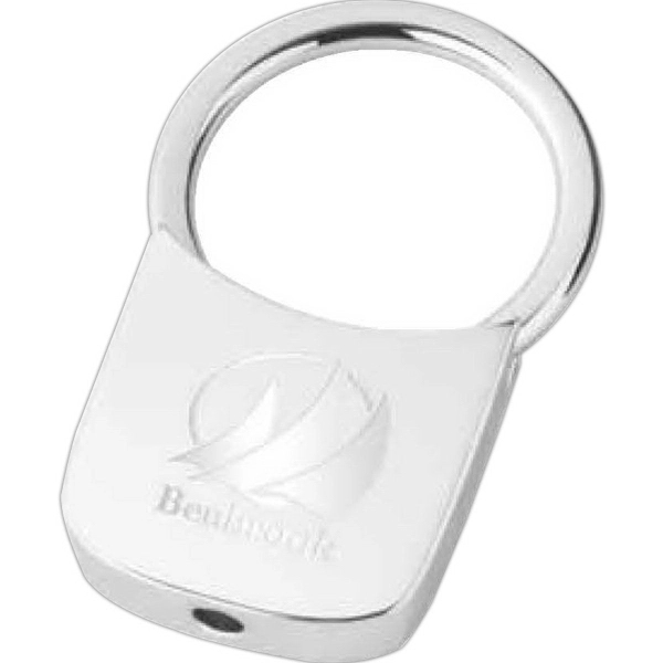 3 1/2" x 1 1/2" metal key tag with a pull... from ASI 88060 Snugz/USA Inc / Sweda®