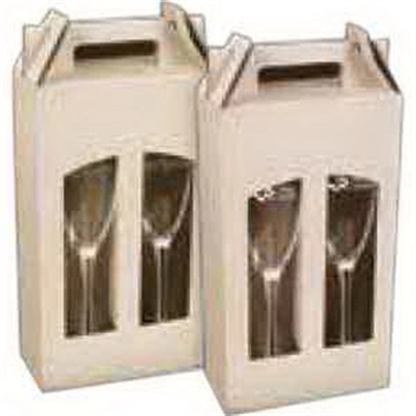 Set of two 5.75 oz. champagne glasses in craft box.... from ASI 31518 ADNART