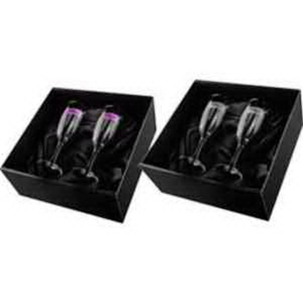 Set of Bellagio champagne glasses in Bellagio gift box.... from ASI 31518 ADNART