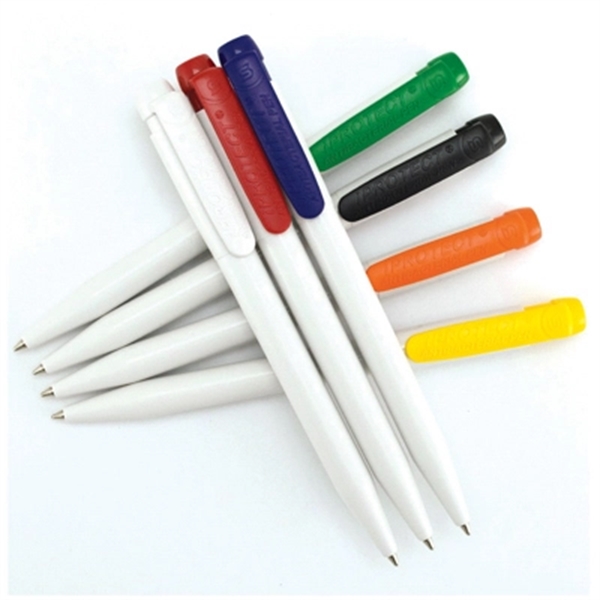 Antibacterial pen moulded in ABS with an antibacterial additive. iPROTECT guarantees... from ASI 98760 Yafa Line, Inc. / MonteVerde®