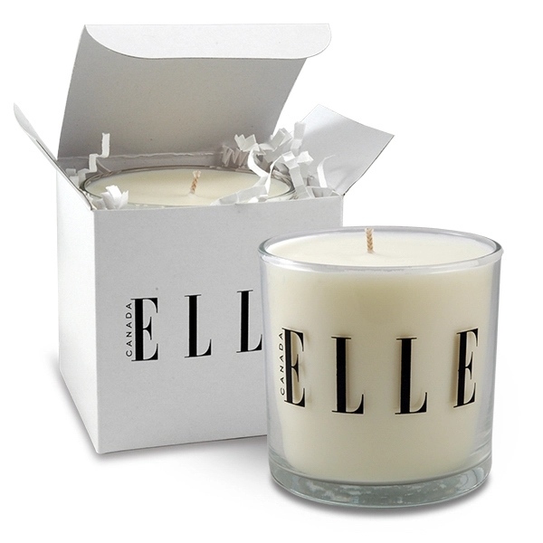 6 oz. Clear Candle with Gift Box - available in custom... from ASI 38850 Bath Promotions / Bath Promotions