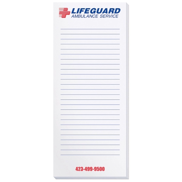 Scratch pad with 100 sheets of 50 lb. white offset paper... from ASI 50873 Drum-Line / Drum-line Inc