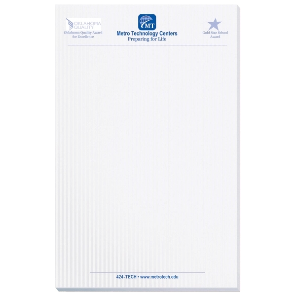 Scratch pad with 25 sheets of 50 lb. white offset paper... from ASI 50873 Drum-Line / Drum-line Inc