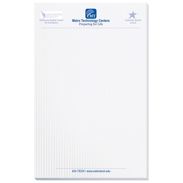 Scratch pad with 100 sheets of 50 lb. white offset paper... from ASI 50873 Drum-Line / Drum-line Inc