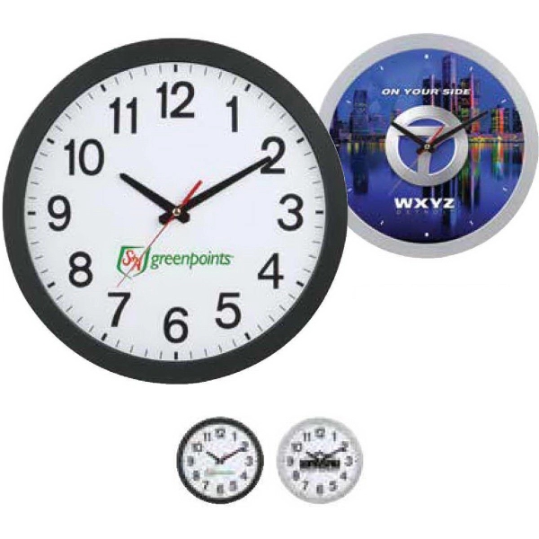 11 7/8" x 1 1/2" wall clock offered in black or... from ASI 88060 Snugz/USA Inc / Sweda®
