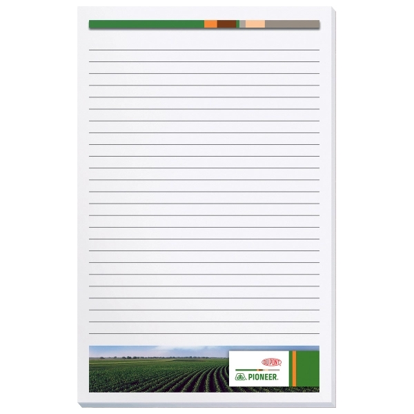 Full color scratch pad with 50 sheets of 60 lb. white... from ASI 50873 Drum-Line / Drum-line Inc