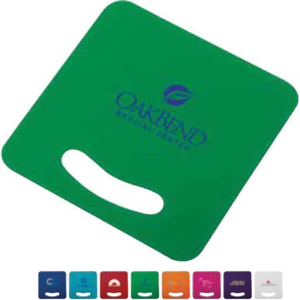 7" x 7" square-shaped fan with die cut handle; available in... from ASI 88060 Snugz/USA Inc / Sweda®