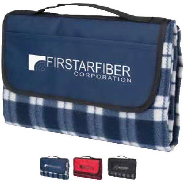 50" x 52" 100% polyester 160 GSM fleece blanket with fold... from ASI 88060 Snugz/USA Inc / Sweda®