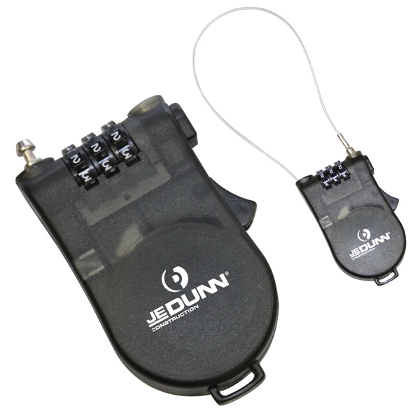 Retractable cable lock with 36" plastic coated steel cable.... from ASI 31570 Advantage Industries / AdVantage Line®