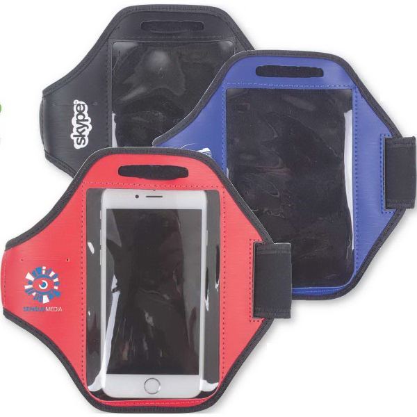 17" x 7" armband cellphone holder with hook and loop strap,... from ASI 48500 Dard Products / Tag Master (R)