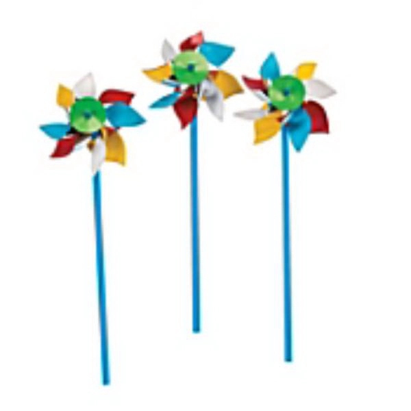 Pinwheel toy, 4" Beach Ball Colors  (includes logo and Assembly)... from ASI 57713 Glow Promotions / Glow Promotions