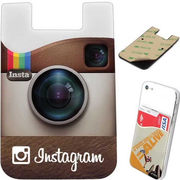 Full color silicone wallet attaches to your cell phone.... from ASI 90807 Tekweld