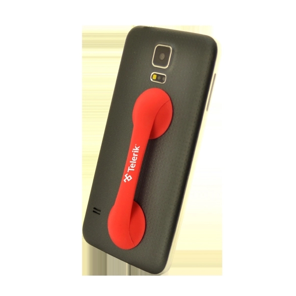Silicone grip with suction cups that attaches to phone.... from ASI 45450 CleggPromo / CleggPromo