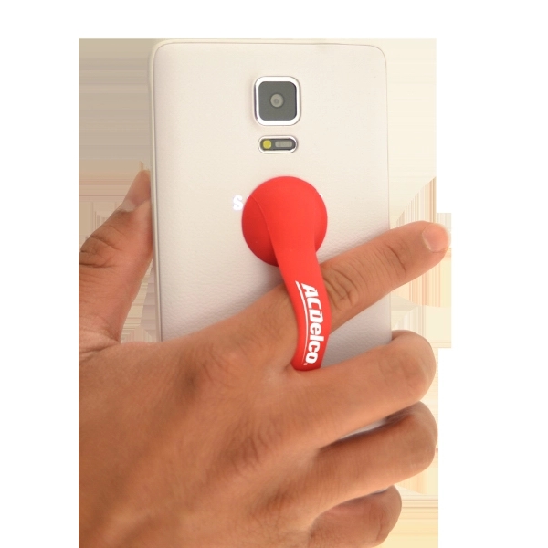 Silicone grip with suction cups that attaches to phone.... from ASI 45450 CleggPromo / CleggPromo
