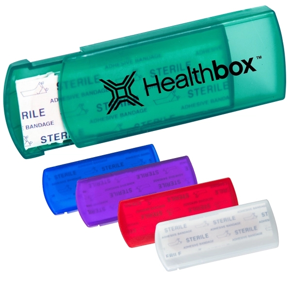 Five sterile bandages in a handy sliding open container.... from ASI 79840 The Proinnovative Line / Proinnovative Line