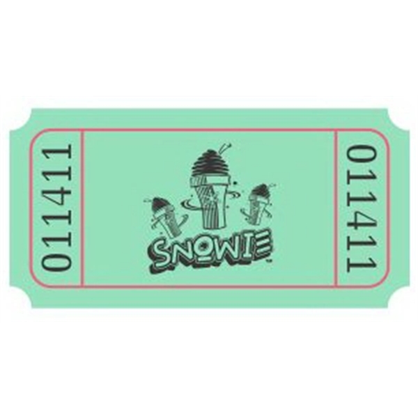 Single Raffle Tickets with Consec. numbering  with your event or... from ASI 57713 Glow Promotions / Glow Promotions