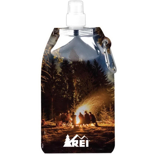 Collapsible water bottle with matching carabiner clip.... from ASI 90807 Tekweld