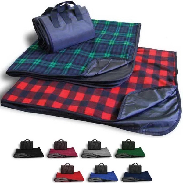 Fleece picnic blanket with water repellent shell.... from ASI 90807 Tekweld