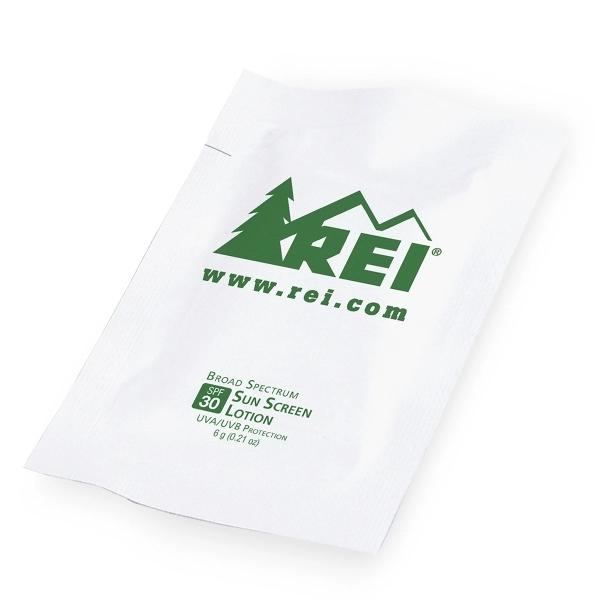 SPF 30 Sunscreen Lotion Packette, Direct Imprint... from ASI 73497 Natural Trends