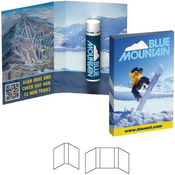 Customized booklet with SPF15 lip balm.... from ASI 90807 Tekweld