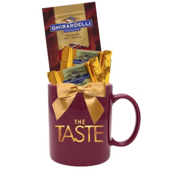 Mug with Ghirardelli Hot Cocoa and Chocolate Squares... from ASI 89971 Stuff A Mug