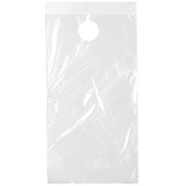 1.0 mil. clear plastic bag with a 1 1/2" diameter hole... from ASI 37940 Bag Makers Inc