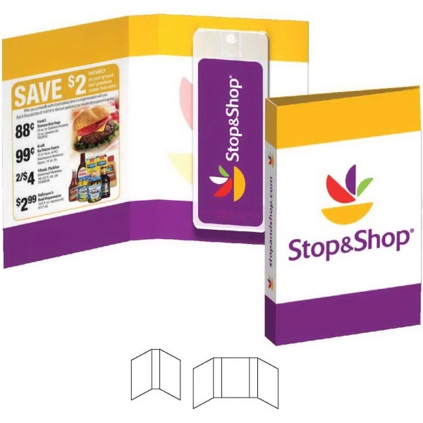 Fully customized booklet with Mini Credit Card Hand Sanitizer.... from ASI 90807 Tekweld