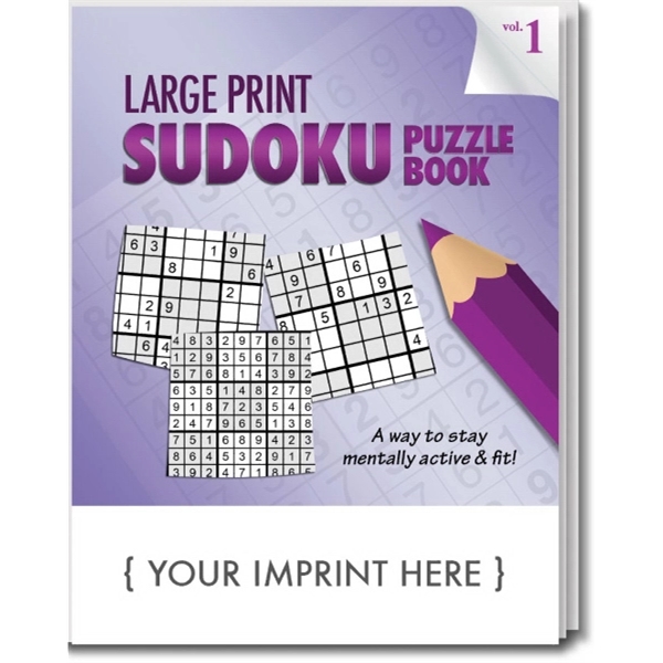 Large print sudoku puzzle book - volume 1.... from ASI 45815 Coloring Book Solutions / Coloring Book Solutions™