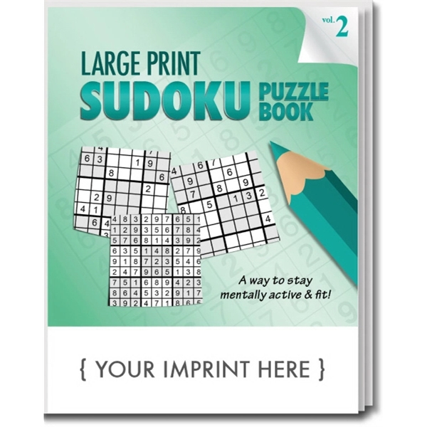 Standard large print sudoku puzzle book - Volume 2.... from ASI 45815 Coloring Book Solutions / Coloring Book Solutions™ LivRite
