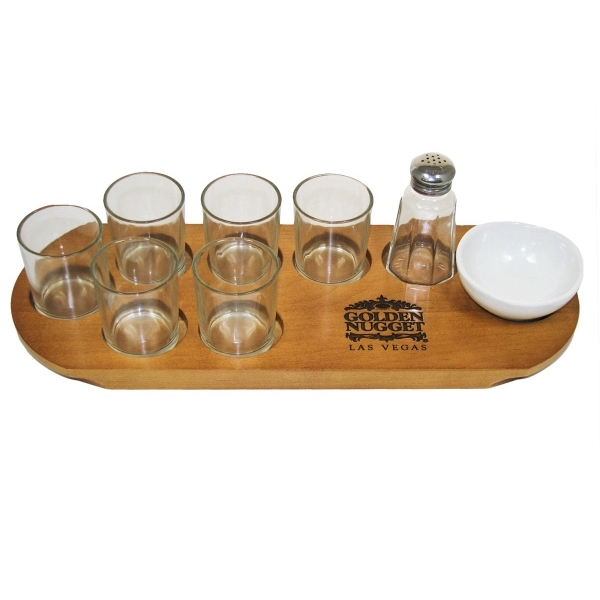 Shot Serving Tray w/ Garnish Bowl... from ASI 88156 Solid Dimensions Inc / Solid Dimensions Line