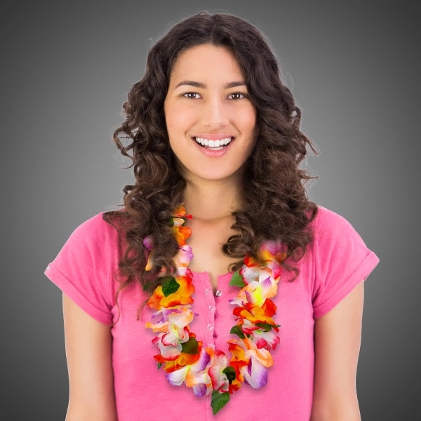 3 1/2" x 40" jumbo sized Hawaiian flower lei... from ASI 42016 Brighter Promotions Inc / Chemical Light™
