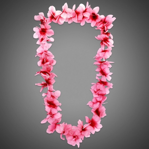 3" x 36" Hawaiian lei with pink flowers... from ASI 42016 Brighter Promotions Inc / Chemical Light™