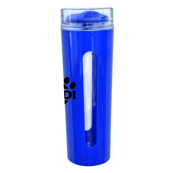 14 oz. tall spill proof double injection tall plastic mug. Screw... from ASI 40544 Binaco / Binaline