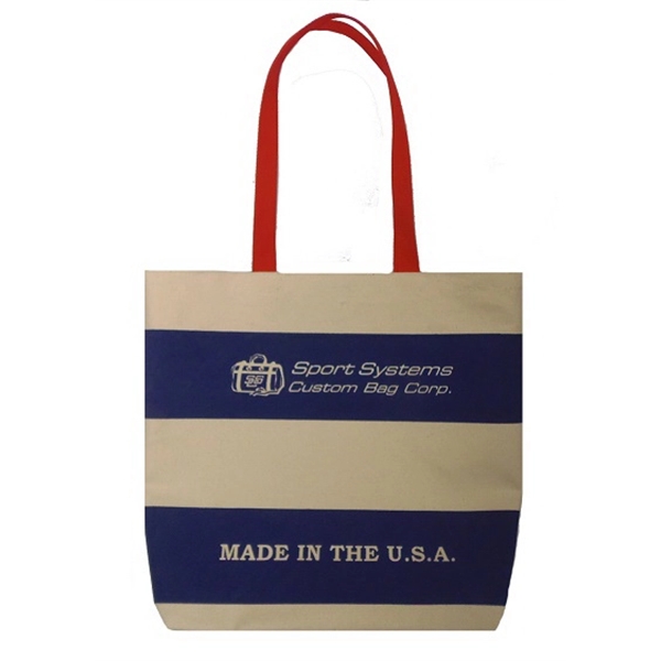 Double Bar Tote Bag with shoulder length polyweb carry handles with... from ASI 88782 Sport Systems Custom Bag Corp / Sport Systems Custom Bag
