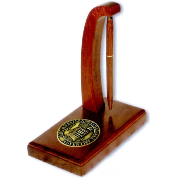 Rosewood floating pen desk set.... from ASI 67961 Lorente LLC / Lorente