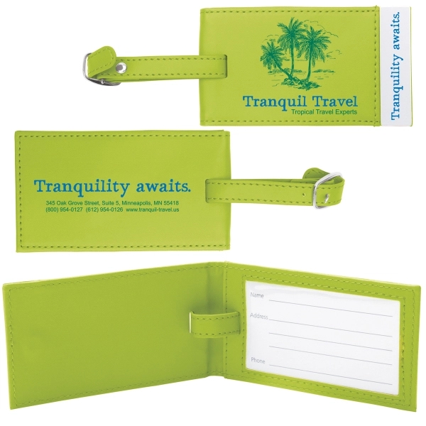 2 1/2" x 4 1/4" x 1/4" luggage tag with an... from ASI 62190 Illini