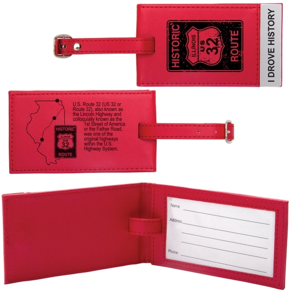 2 1/2" x 4 1/4" x 1/4" luggage tag with an... from ASI 62190 Illini