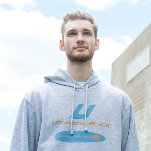 100% spun polyester gray sweatshirt that's odor, bacteria and mildew resistant.... from ASI 72657 Active Life Promo / Active Life Promo