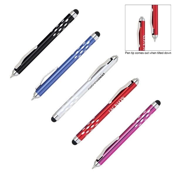 This metallic coated aluminum stylus pen has a unique gravity mechanism... from ASI 34800 Alstar Creations / Alstar Line