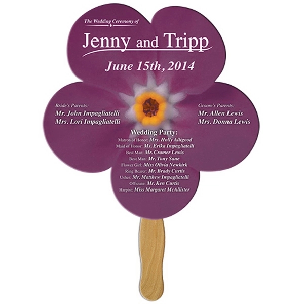 Daisy Flower shaped fan made with heavy 22 pt. high density... from ASI 67620 Lion Circle Corp / Lion/Circle