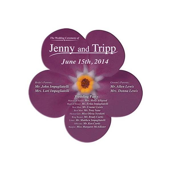 Daisy flower shaped hand fan without stick with a high gloss... from ASI 67620 Lion Circle Corp / Lion/Circle