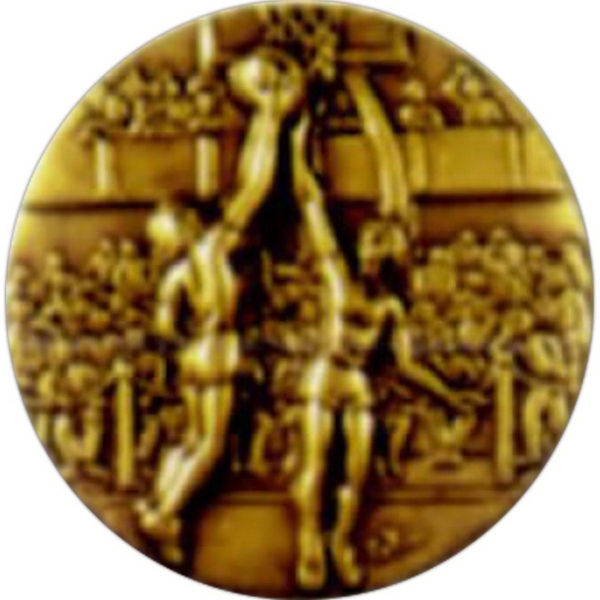 Diamond cut brass medal - 2".... from ASI 67961 Lorente LLC / Lorente